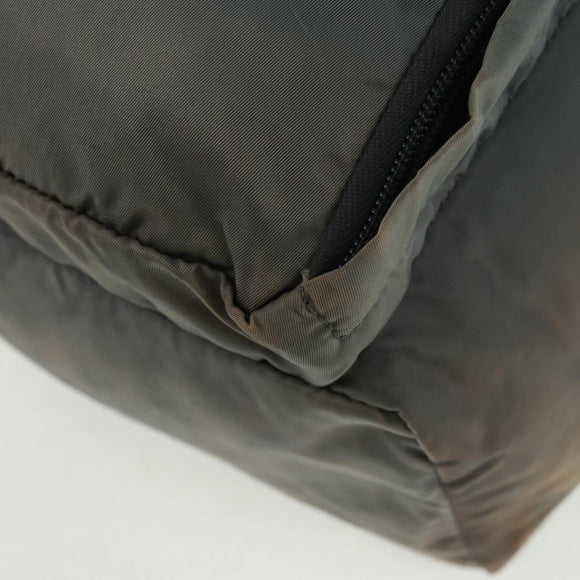 PRADA Backpack Nylon Gray Silver Auth BA9159