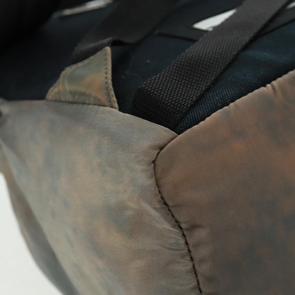 PRADA Backpack Nylon Gray Silver Auth BA9159