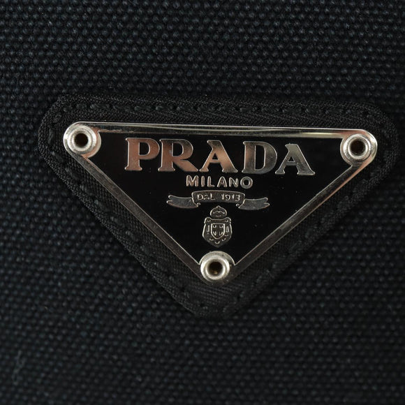 PRADA Backpack Nylon Gray Silver Auth BA9159