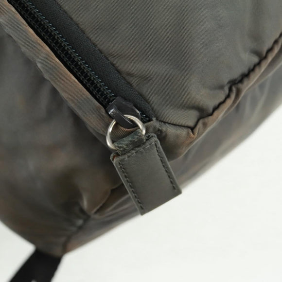 PRADA Backpack Nylon Gray Silver Auth BA9159