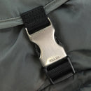 PRADA Backpack Nylon Gray Silver Auth BA9159-21