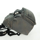 PRADA Backpack Nylon Gray Silver Auth BA9159-4