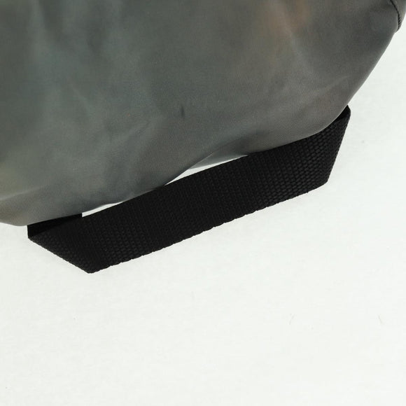 PRADA Backpack Nylon Gray Silver Auth BA9159