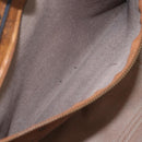 MCM Logogram Vicetos Tote Bag PVC Brown Gold Auth BA9161-20