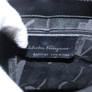 Salvatore Ferragamo Vala Shoulder Bag Leather Black Gold Auth BA9162-12