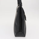 Salvatore Ferragamo Vala Shoulder Bag Leather Black Gold Auth BA9162-4