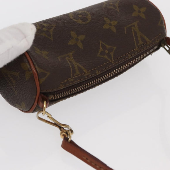 LOUIS VUITTON Monogram Papillon Pouch LV Auth BA9163