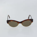 CHANEL Sunglasses plastic Brown CC Auth BA9164-2