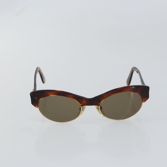 CHANEL Sunglasses plastic Brown CC Auth BA9164