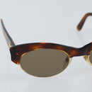 CHANEL Sunglasses plastic Brown CC Auth BA9164-6