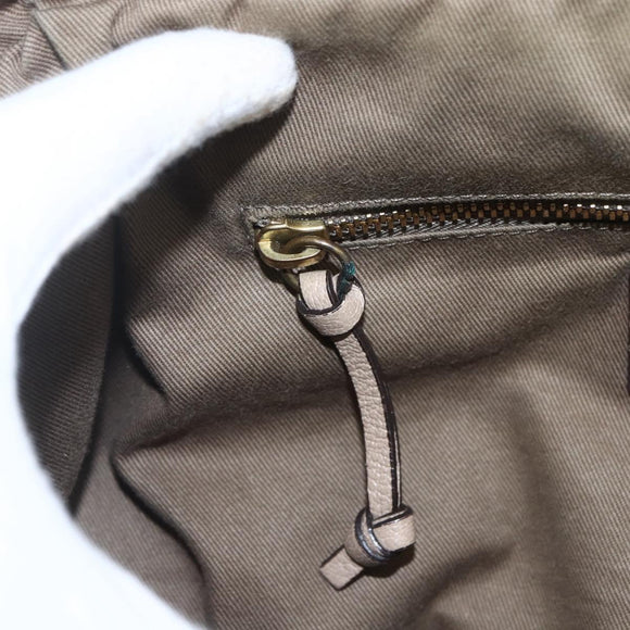 Chloe Elsie Hand Bag Leather 2way Beige Gold Auth BA9166