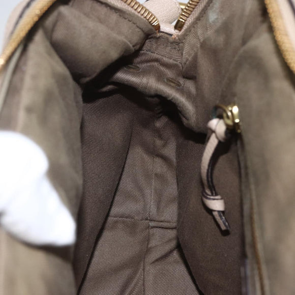 Chloe Elsie Hand Bag Leather 2way Beige Gold Auth BA9166