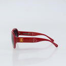 CHANEL Sunglasses plastic Red CC Auth BA9167-4