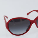 CHANEL Sunglasses plastic Red CC Auth BA9167-6