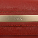 Chloe Hand Bag Leather Red Gold Auth BA9169-14