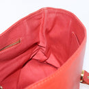 Chloe Hand Bag Leather Red Gold Auth BA9169-18