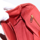 Chloe Hand Bag Leather Red Gold Auth BA9169-19