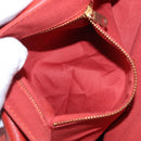 Chloe Hand Bag Leather Red Gold Auth BA9169-21