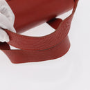 Chloe Hand Bag Leather Red Gold Auth BA9169-7