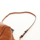 Chloe Etel Hand Bag Leather 2way Brown Gold Auth BA9170-10