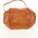 Chloe Etel Hand Bag Leather 2way Brown Gold Auth BA9170-12