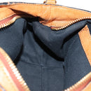 Chloe Etel Hand Bag Leather 2way Brown Gold Auth BA9170-22