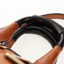 Chloe Etel Hand Bag Leather 2way Brown Gold Auth BA9170-8