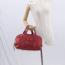 Chloe Nile Hand Bag Leather Pink Gold Auth BA9171-23