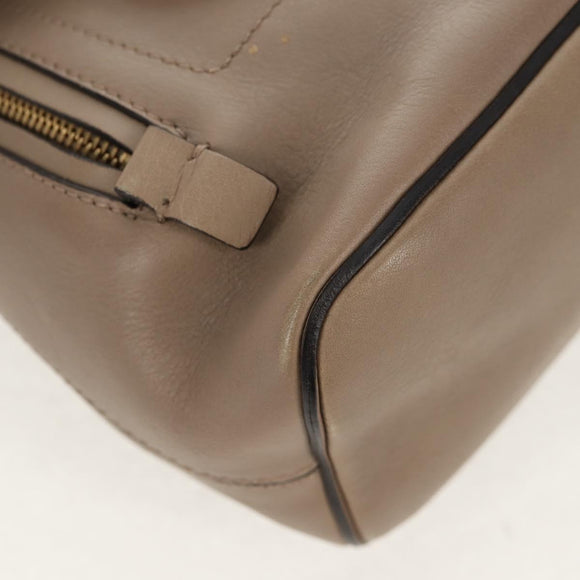 Chloe Fay Backpack Suede Leather 2way Gray Gold Auth BA9172