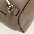 Chloe Fay Backpack Suede Leather 2way Gray Gold Auth BA9172-14