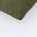 PRADA Shoulder Bag Nylon Khaki Silver Auth BA9173-17