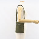 PRADA Shoulder Bag Nylon Khaki Silver Auth BA9173-23