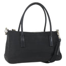 PRADA Hand Bag Nylon 2way Black Silver Auth BA9174-1