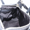 PRADA Hand Bag Nylon 2way Black Silver Auth BA9174-21