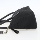 PRADA Hand Bag Nylon 2way Black Silver Auth BA9174-3