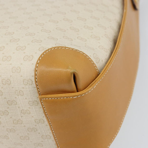 GUCCI Micro GG Supreme Shoulder Bag PVC Beige Gold 104 004 0024 Auth BA9177