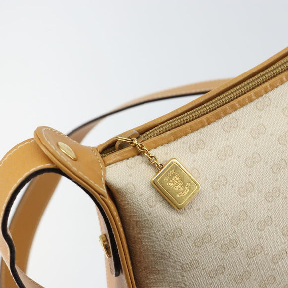 GUCCI Micro GG Supreme Shoulder Bag PVC Beige Gold 104 004 0024 Auth BA9177