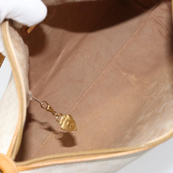 GUCCI Micro GG Supreme Shoulder Bag PVC Beige Gold 104 004 0024 Auth BA9177