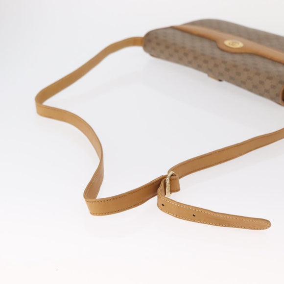 GUCCI Micro GG Supreme Shoulder Bag PVC Beige Gold 104 004 0024 Auth BA9178