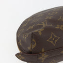 LOUIS VUITTON Monogram Trousse Demi Ronde Cosmetic Pouch M47520 LV Auth BA9183-11