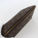LOUIS VUITTON Monogram Trousse Demi Ronde Cosmetic Pouch M47520 LV Auth BA9183-6