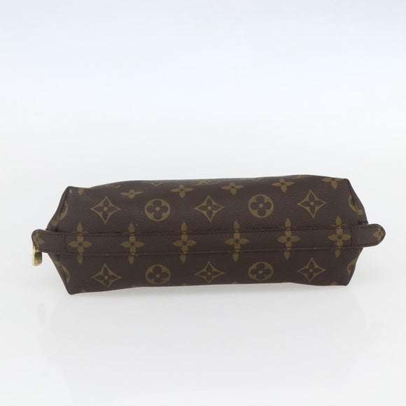 LOUIS VUITTON Monogram Trousse Demi Ronde Cosmetic Pouch M47520 LV Auth BA9183