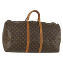 LOUIS VUITTON Monogram Keepall 55 Boston Bag M41424 LV Auth BA9184-1