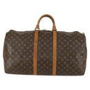 LOUIS VUITTON Monogram Keepall 55 Boston Bag M41424 LV Auth BA9184-13