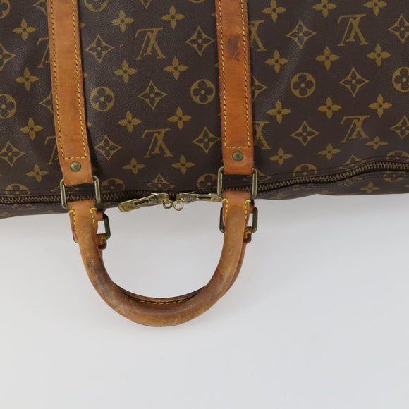 LOUIS VUITTON Monogram Keepall 55 Boston Bag M41424 LV Auth BA9184