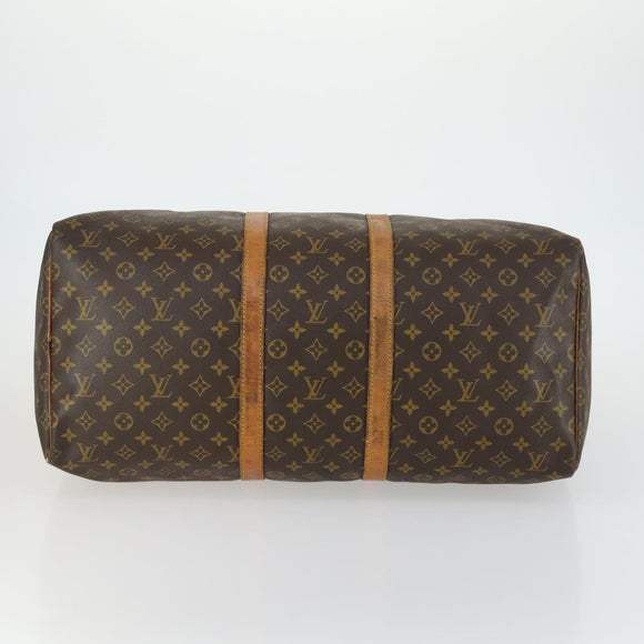 LOUIS VUITTON Monogram Keepall 55 Boston Bag M41424 LV Auth BA9184