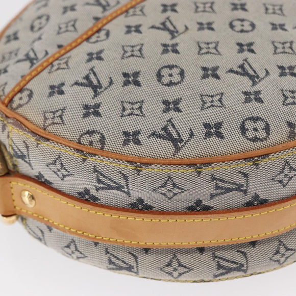 LOUIS VUITTON Monogram Mini Jeanne GM Shoulder Bag Blue M92000 LV Auth BA9185