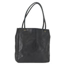 CHANEL Shoulder Bag Lamb Skin Black Gold CC Auth BA9188-1