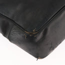 CHANEL Shoulder Bag Lamb Skin Black Gold CC Auth BA9188-15