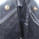 CHANEL Shoulder Bag Lamb Skin Black Gold CC Auth BA9188-18
